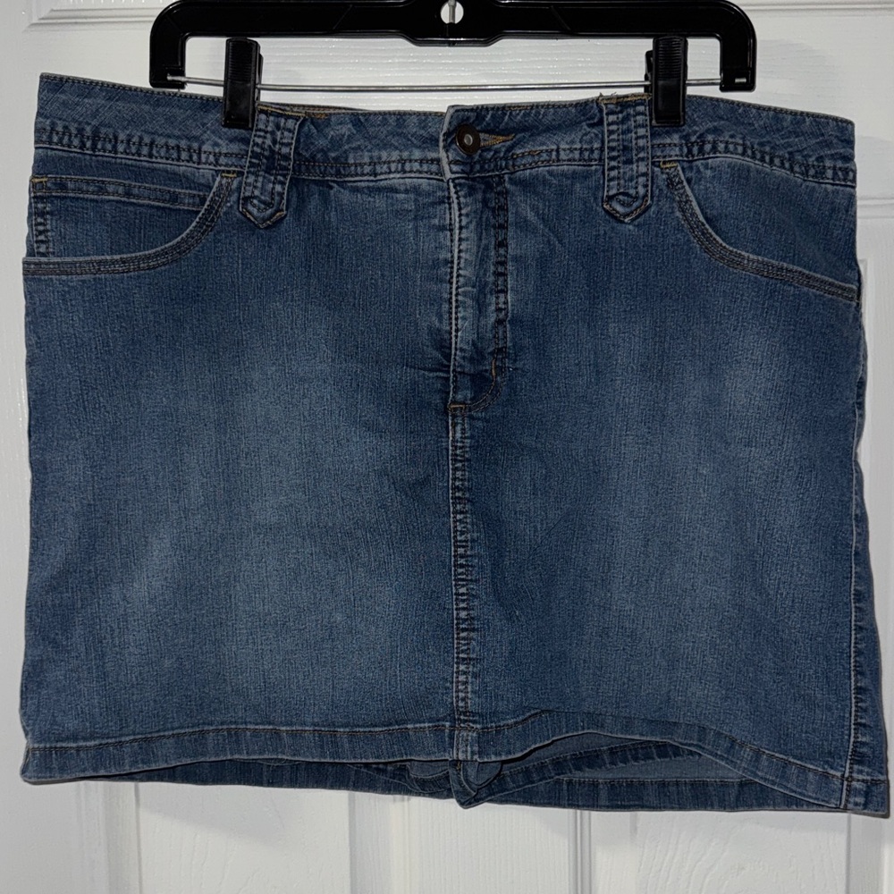 St. John's Bay Light Blue Denim Skirt